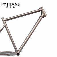 Cadre de vélo Brossage personnalisé gr9 titane vélos cadres de vélo de gravier par PYTITANS