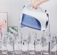Appareil électroménager avec bouilloire électrique, théières, vente chaude 2024, pliable, petit modèle 1L en acier inoxydable, camping, 110V, chauffe-eau mini