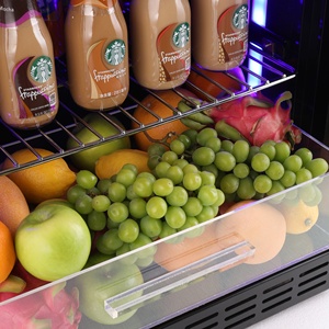 JiuFu kulkas minuman, Tampilan pendingin minuman 288L pintu kaca penuh kulkas minuman untuk bar atau rumah tangga - Product Image 4