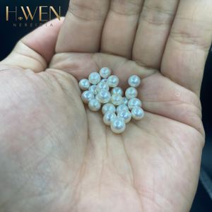 2-8mm White/Pink/<strong>Purple</strong> 3-5A Round <strong>Pearls</strong> - Natural <strong>Loose</strong> Beads Jewelry Wholesale - Product Image 4