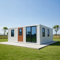Maison conteneur extérieure mobile et extensible multifonctionnelle en acier, design moderne, préfabriquée, modulaire, 2 chambres, 40 pieds, 20 pieds, livraison rapide