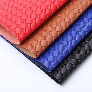 Finta pelle personalizzata in rilievo artificiale per tappetini auto in PVC