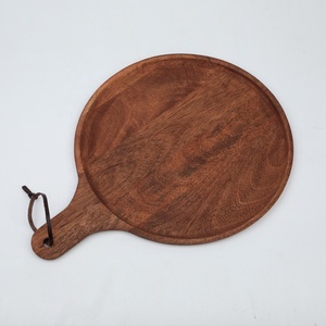 Planche à pizza, steak et fromage en bois naturel écologique à usage quotidien, épaisseur 1,5 cm, <span class=keywords><strong>avec</strong></span> poignée - Product Image 3