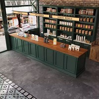 Comptoir de réception rétro pour café, restaurant occidental, boulangerie et salon de thé