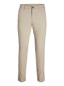Pantalon Homme Chic Couleur Unie Boutonné Taille Mi-Haute Coupe Droite en Coton Respirant de Haute Qualité – Idéal pour Tenue Décontractée ou Professionnelle - Product Image 2