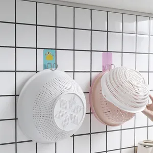 Gancho para Lavabo de Baño de Acero Inoxidable, Montaje en Pared sin Taladro, con Adhesivo, Resistente, Conveniente y Práctico - Product Image 1