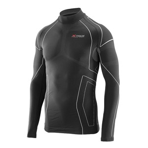 X Tech Race3 Jersey de manga larga con cuello alto negro XXL XXXL Ropa de ciclismo - Product Image 1