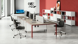 Bureau de travail modulaire convertible en bois moderne - Prix compétitif - Product Image 4