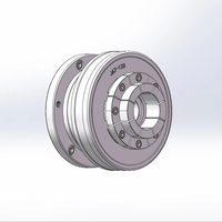 Mandrin pneumatique à diaphragme haute précision JA7-120 pour serrage d'acier et usinage CNC, précision de 0,003-0,005 mm