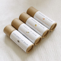 Baume à lèvres push-up en tube papier, taille personnalisée, haut de gamme, respectueux de l'environnement, boîte rigide debout pour déodorant