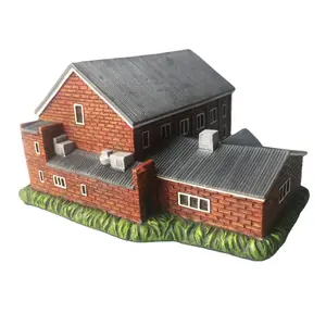 时尚家居装饰3d树脂房屋建筑模型
