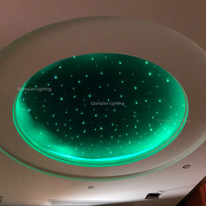 โคมไฟระย้าใยแก้วนำแสง RGBW สร้างเอฟเฟกต์ท้องฟ้าเต็มดาว พร้อมรีโมทคอนโทรล โครงสร้างพลาสติก สำหรับห้องนอน โรงแรม ร้านกาแฟ - Product Image 4