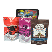 Sachets refermables en Mylar laminé avec fermeture éclair, anti-odeur, pour bonbons et gommes, imprimés sur mesure