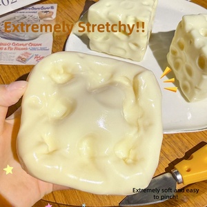 Juguete de queso gigante transparente de vaselina ASMR, suave y divertido, que no se infla, juguetes antiestrés para fiestas - Product Image 3