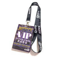 Lanière de carte d'identité de travail personnalisée avec Pass VIP de concert Longe personnalisée avec carte d'identité en PVC