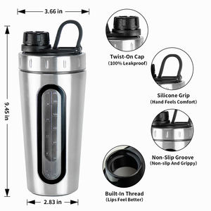Hot Selling BPA Free Stainless Steel for Shaker Bottle Custom Logo Gym <strong>Protein</strong> Drinkware - Product Image 4