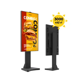 Commercial Sun Readable High Bright Indoor Retail Store LCD Display Digital Advertising Screen 3500nits Window Facing Display