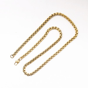 Yunnique Collar de cadena chapado en oro de aleación de zinc unisex, diseño geométrico, regalo, joyería, accesorio de moda - Product Image 4