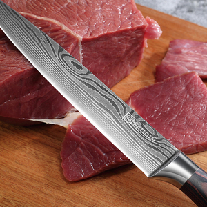 Custom 8 Pcs <strong>sharp</strong> Wooden German Stainless Steel Japanese 67 Layer Damascus Steak Santok Chef Modern <strong>Knives</strong> Kitchen <strong>Knife</strong> <strong>Set</strong> - Product Image 6