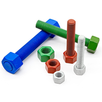 Fabricants de vente chaude directement entièrement filetés boulons en PTFE téflonés goujons écrous Double face M10 M8 M12 boulons de bielle
