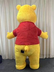 Costume Gonfiabile Mascotte Orso Winnie, Tuta da Personaggio dei Cartoni Animati Indossabile, Vestito in Peluche a Forma di Vasetto di Miele per Eventi e Feste - Product Image 3
