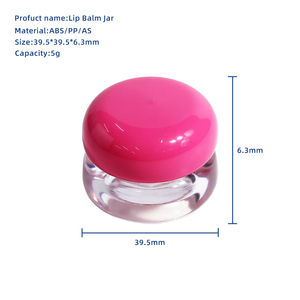Pot cosmétique <span class=keywords><strong>mini</strong></span> de luxe personnalisé écologique 5g vide en plastique mignon et coloré pour baume à lèvres et <span class=keywords><strong>crème</strong></span> contour des yeux de haute qualité - Product Image 4