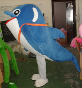 Costume de mascotte de <span class=keywords><strong>dauphin</strong></span> de dessin animé, costume de mascotte de requin et de <span class=keywords><strong>dauphin</strong></span> rose - Product Image 2