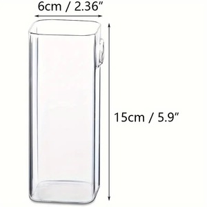 Vase en verre cylindrique mural, décoration <span class=keywords><strong>murale</strong></span> créative pour <span class=keywords><strong>salon</strong></span>, transparent, simplicité moderne, hydroponique, fleur - Product Image 6