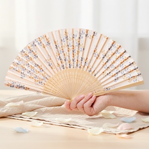 Ventilador de Mano Plegable de Bambú Personalizado, Venta al por Mayor, para Regalos Promocionales Empresariales - Product Image 4