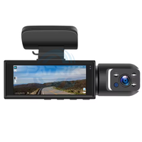 Caméra de tableau de bord de voiture avant et arrière avec vision nocturne super - Enregistrement en boucle 1080P FHD