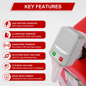 <span class=keywords><strong>Pompe</strong></span> à carburant électrique, <span class=keywords><strong>pompe</strong></span> à siphon, <span class=keywords><strong>pompe</strong></span> de transfert de liquide à piles, <span class=keywords><strong>pompe</strong></span> portable <span class=keywords><strong>pour</strong></span> jerrycan, <span class=keywords><strong>pour</strong></span> transfert d'<span class=keywords><strong>essence</strong></span>, de diesel et d'huile - Product Image 4