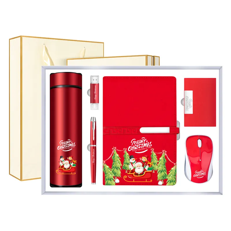 New Product Ideas Cheap Premium Gift Sets Custom Corporate Promotional Gifts Item With Santa Claus Logo