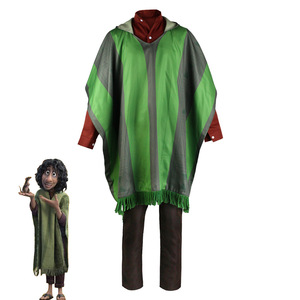 Costume de cosplay Bruno, ensemble complet, cape verte, pantalon, costume de performance d'Halloween, taille adulte - Product Image 1