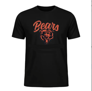 Patch thermocollant personnalisé avec logo d'équipe de football, motif strass, transfert de strass Chicago Bears - Product Image 1