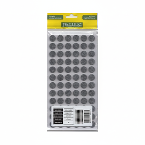 GREY 15mm Self Adhesive Nonwoven Felt Round Furniture Feet <b>Pads</b> - Product Image 2