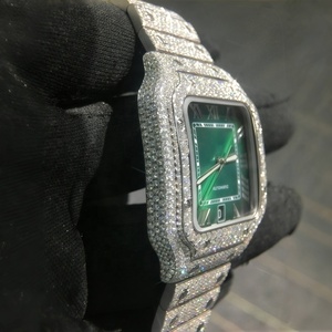 Regal <span class=keywords><strong>Prestige</strong></span> orologio di lusso da uomo VVS Moissanite D colore Design High-End opulento Craft acciaio inossidabile cinturino Premium pietre preziose - Product Image 4