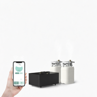 Diffuseur d'arômes sans eau à double liquide grande capacité 5*2L, contrôle via application Bluetooth et Wi-Fi, machine à parfum pour hôtels et usage commercial