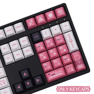 Juego de teclas EVA 08 Cherry Profile PBT Key Caps para teclas de teclado mecánico <span class=keywords><strong>GMK</strong></span> - Product Image 5