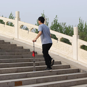 Canne de marche Oxyle avec siège pliable en acier inoxydable à trois pieds pour personnes âgées, capacité de charge de 260 kg - Product Image 2
