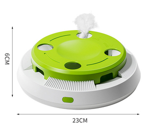 Jouets pour chat interactifs classiques modernes en plastique à mâcher, baguette rétractable et jouet à plumes pour taquiner - Product Image 4