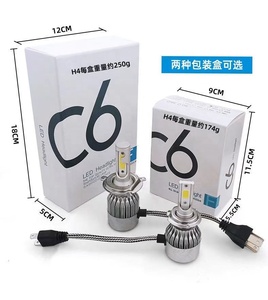 ไฟหน้ารถยนต์ LED C6 ขายส่งจากโรงงาน รุ่น H4 COB สปอตไลท์ ไฟสูงและไฟต่ำ อุปกรณ์เสริม 9006 9007 9012 H1 H4 H7 H8 H9 H11 - Product Image 3