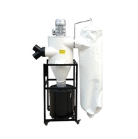 Aspirateur industriel cyclonique silencieux double pour le travail du bois