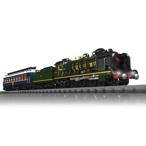 Set de Construcción de Tren Eléctrico de la Serie Ferroviaria Yuxing Model King 12025 con Efecto de Humo y Luz para Niños de 8 a 13 Años - Product Image 1