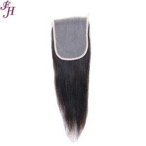 FH Cierre Frontal Transparente de Encaje Suizo 5x5, Cabello Virgen Remy Brasileño Liso Pre-Desplumado - Product Image 1