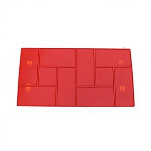 Molde de Inyección de Plástico ABS para Pisos con Relieve de Concreto, Molde de Alta Resistencia para Pavimento de Cemento, Impresión de Piedra en Forma de Abanico para Construcción - Product Image 1