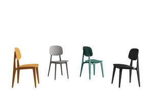 Modern Minimalist Eco-Friendly Lightweight <b>Stackable</b> Plastic Dining <b>Chair</b> with Stable Legs Waterproof Design for <b>Outdoor</b> Use - Product Image 6