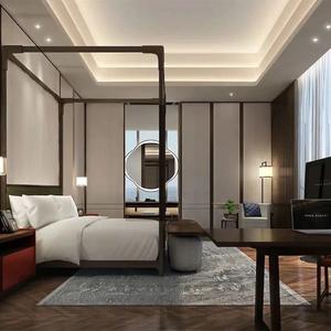 Diseño de Vestíbulo y Espacio Público, Muebles de Vestíbulo de Hotel de Madera Maciza Modernos y de Lujo, Hechos a Medida para un Resort de 5 Estrellas - Product Image 3