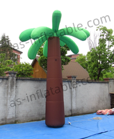 Modèle d'arbre gonflable en PVC imperméable sur le thème de la palmier hawaïen pour fêtes