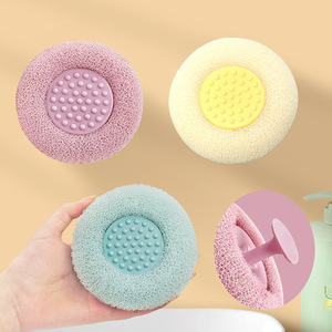 Suction cup bath ball massage sunflower bath ball bath scrub brush body <b>scrubber</b> <b>back</b> <b>scrubber</b> bath towel bath flower ball - Product Image 2