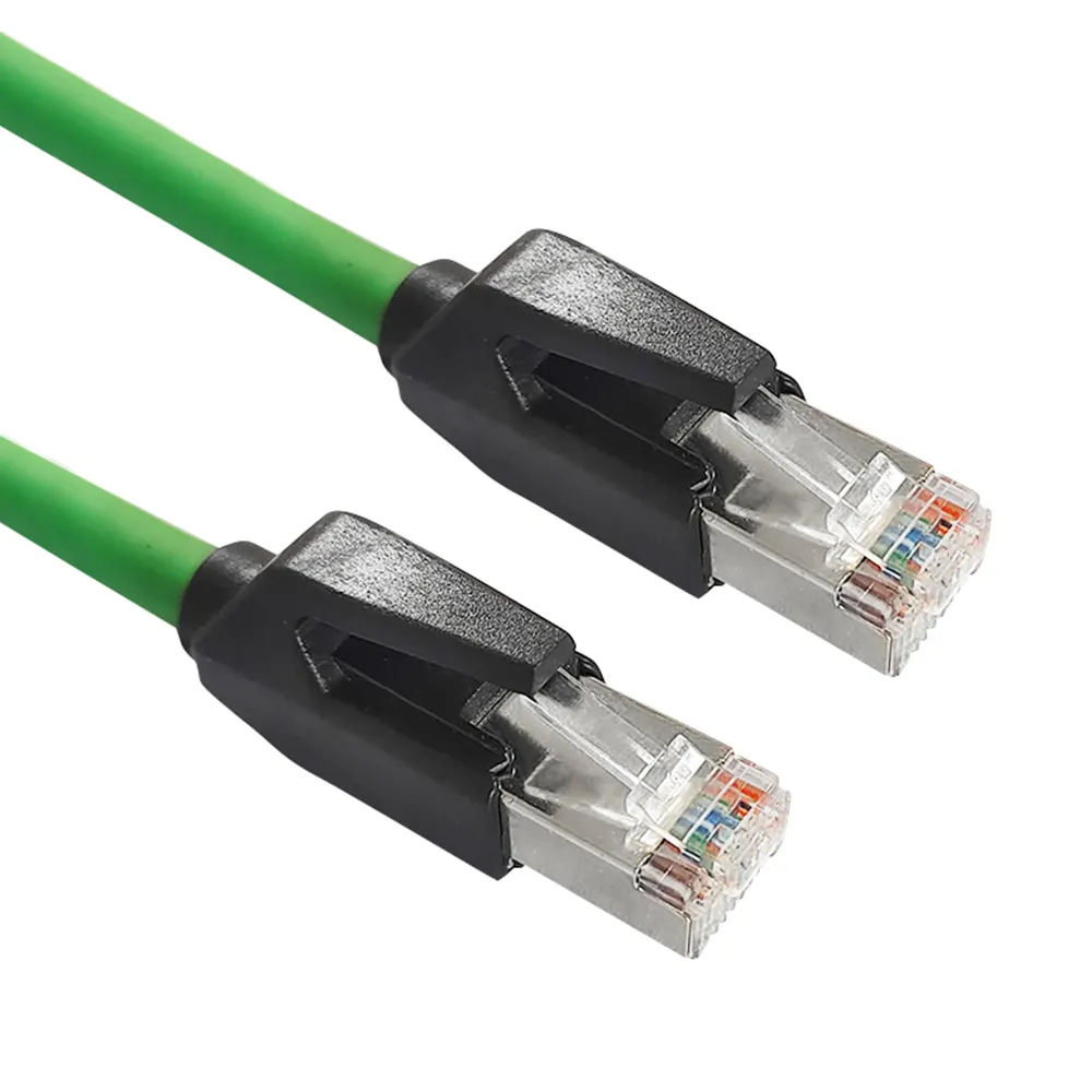 Süper ince Lan kablosu cat6A SSTP RJ45 Ethernet yama kablosu 4 çekirdekli kablo üreticisi pvc kablo 28AWG 30AWG